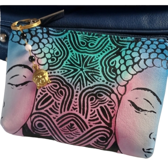 Buddha Leather Messenger Bag - Picture 2 of 9